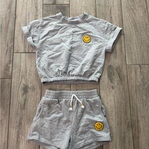 Jessica Simpson Heather Gray Lounge Shorts set